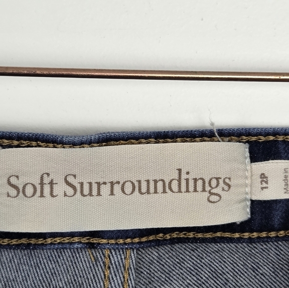 Soft Surroundings Size 12P Dark Wash Blue Jegging Jeans - Picture 7 of 8